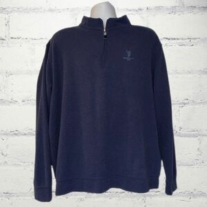 Peter Millar Mélange Blue Quarter Zip Sweatshirt Men’s-XXL Phoenix Country Club